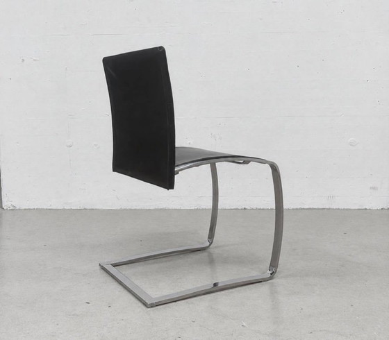 Sedia a sbalzo Zen Enrico Pellizzoni di Christian Werner – Sedie da camera, Leather, Vintage (photo 12 of 14)