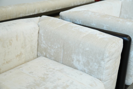 Image 1 of 1973 "Cornaro" Sofa & Fauteuil Set door Carlo Scarpa voor Gavina - Iconisch Italiaans Modernistisch Ontwerp