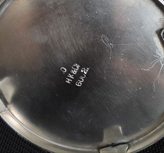 Art Deco milk jug with sugar bowl, HK&Co, Tableware, Metal, Silver (photo 10 of 12)