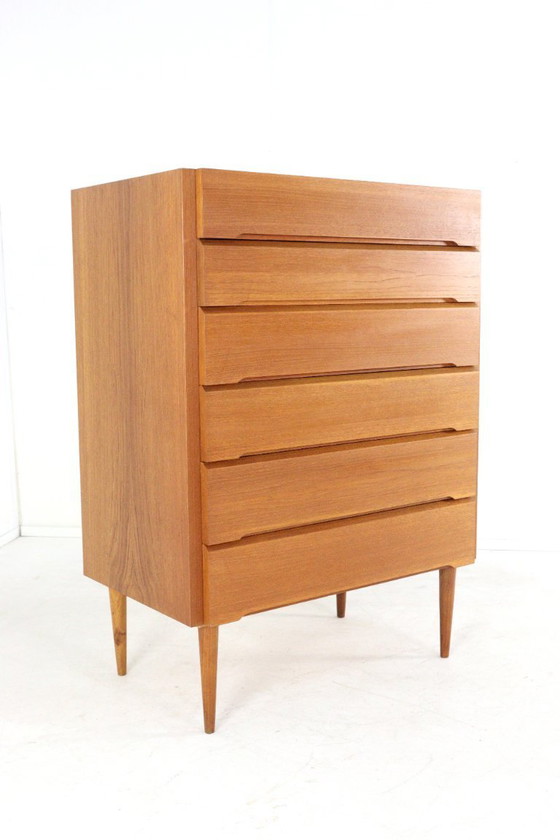 Image 1 of Grote hoge XL Deense ladekast vintage