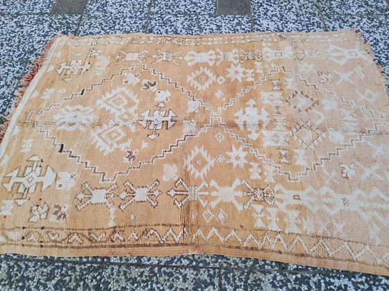 Image 1 of Hand-knotted Berber wool rug 170x115cm