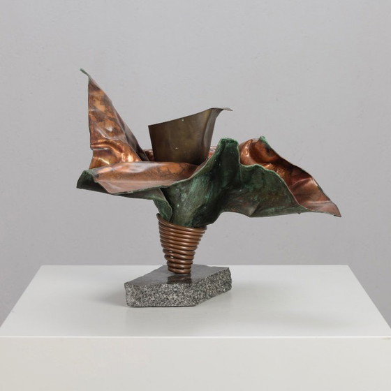 Sculptural Copper Vase by Bart van Bekhoven, Netherlands, 1980s (photo 5 of 9)