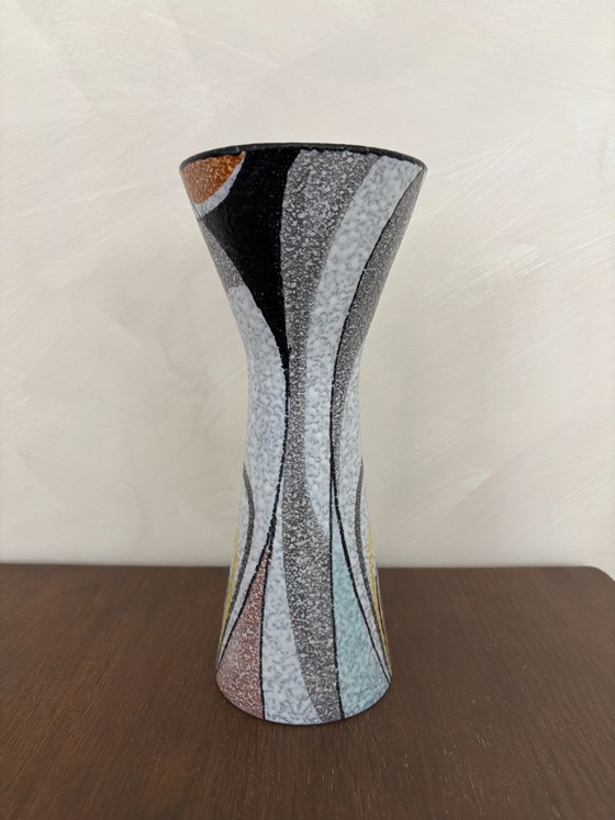 Image 1 of Rumba Flora Gouda ceramic vase, vintage, signed