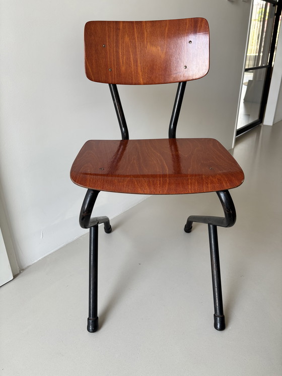 Image 1 of Vintage School Chair unique model 1970s