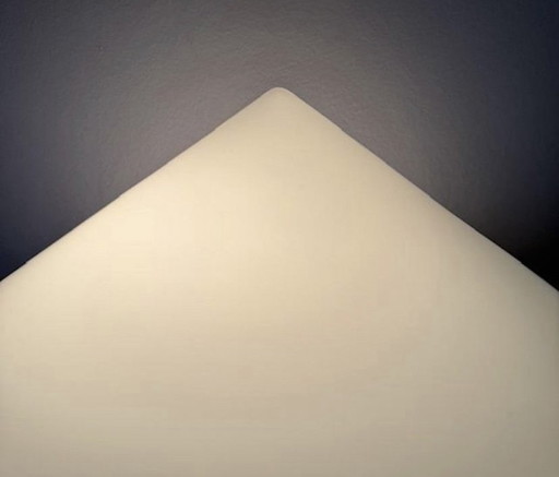 Minimalist Dutch Midcentury Glass Recessed/Ceiling Lamp by Steinhauer Apeldoorn, 1980s