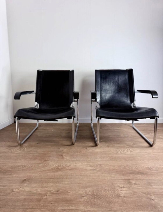 Image 1 of Pair of Thonet B35 armchairs - Marcel Breuer Bauhaus edition - vintage