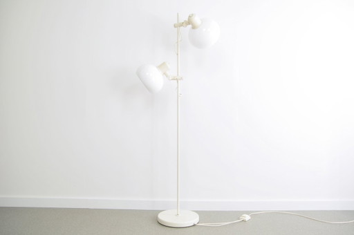 White metal mushroom Floor light