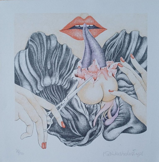 Katinka Niederstrasser, lithographie érotique