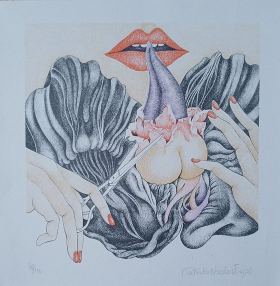 Image 1 of Katinka Niederstrasser, litografía erótica