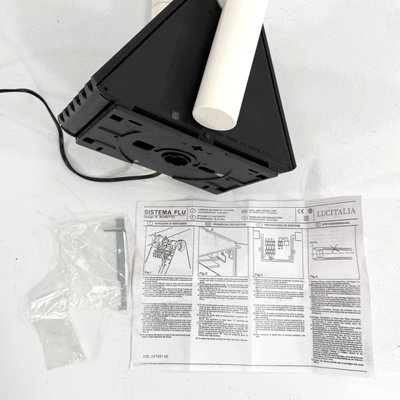 Image 1 of Lámpara de pie Sistema Flu blanca de Rodolfo Bonetto para Luci Italia, años 80