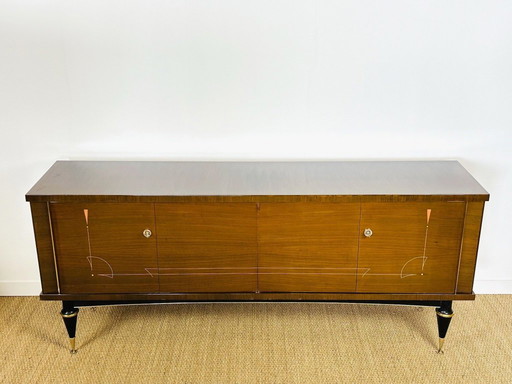 Art Deco mahogany sideboard, France, 1940s
