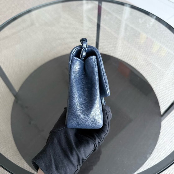 Image 1 of Chanel CC Flap Mini Square - Caviar Quilted All Blue Hardware Serie 29