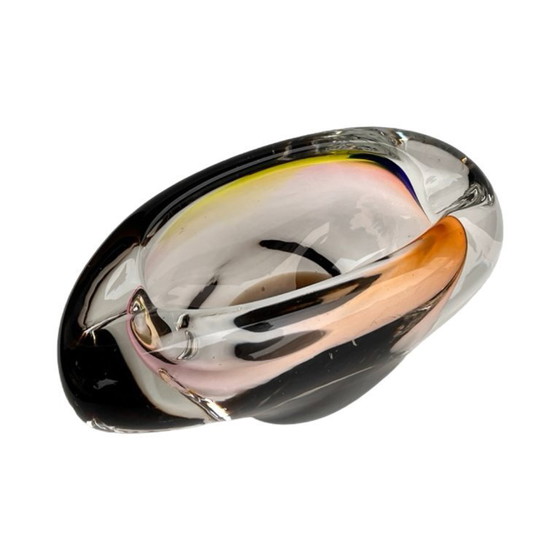 Image 1 of Glasaschenbecher, entworfen von Jozef Rozinek, Borocrystal Nový Bor, Tschechoslowakei, 1970er Jahre.