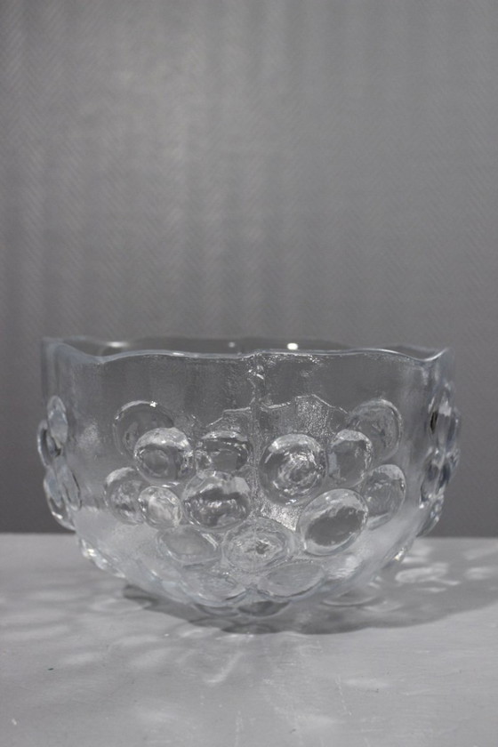 Image 1 of Ann Warff & Kosta Boda - Insalatiera vintage "Kosgrap" con uva, Svezia, anni '70