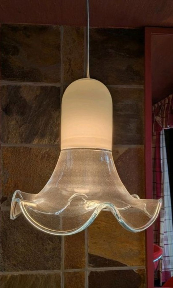 Suspension en verre de Murano Leucos – Roberto Pamio & Renato Toso, 1968 – Murano Glass (photo 5 of 5)