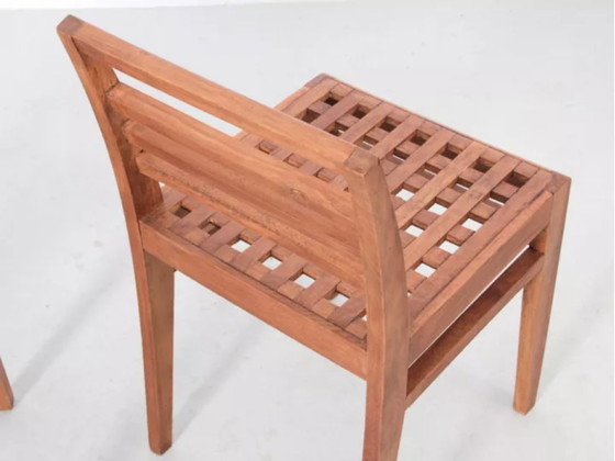 Een paar lattenstoelen, model 103, 1941, René Gabriel – Eetkamerstoelen, Wood (photo 5 of 6)