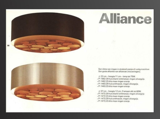 Alliance modèle Raak Amsterdam – plafondlampen, Glass, Metal (photo 2 of 15)