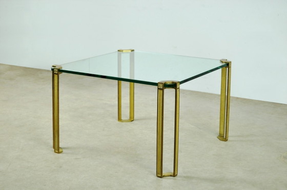 Tavolino da Caffè in Vetro e Ottone di Peter Ghyczy, anni '70 – Tavolini da caffè, Brass (photo 3 of 13)
