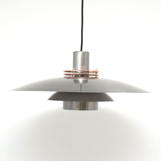 Image 1 of Grafiet Scandinavische Top Lamper lamp, jaren 70