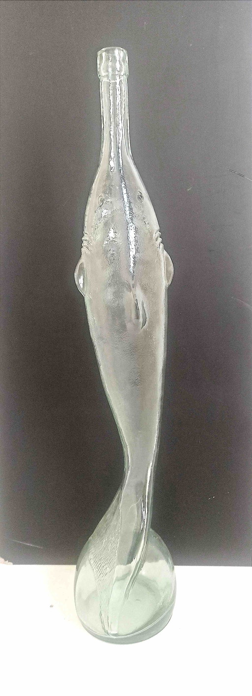 Bouteille géante forme requin Années 70 Hauteur 77 cm