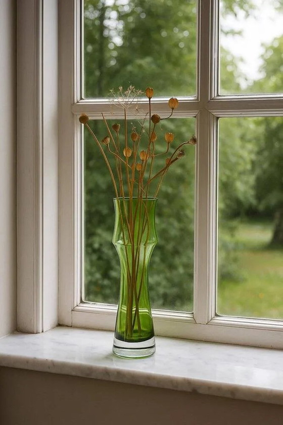 Image 1 of Mid-century modern glass vase by Bo Borgström for Åseda