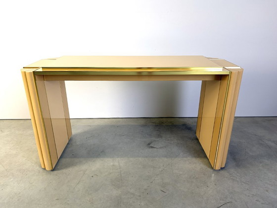 Consolle laccata di Alain Delon per Maison Jansen, anni '70 – Console, Metallo, Legno (photo 10 of 10)