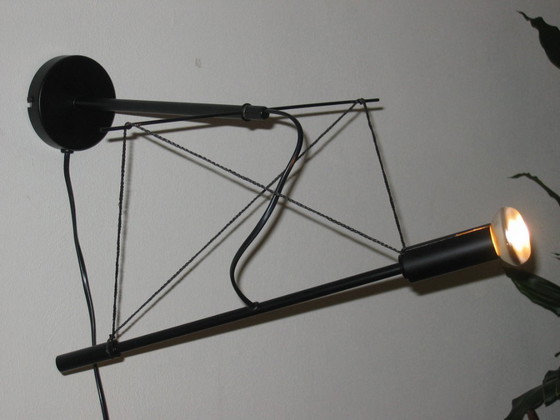 Image 1 of Lampe torche Herman Hermsen originale – 1983 – entièrement noire – excellent état
