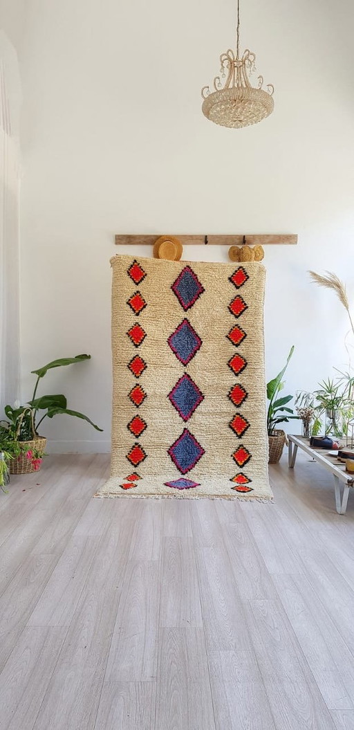 Traditioneel handgemaakt vloerkleed van zuivere wol, formaat 1,4/2,6 m – Aime Té, vloerkleden en tapijten, Wool