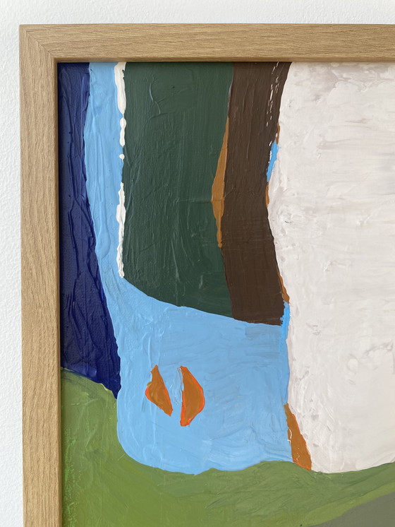 Image 1 of Peinture abstraite 30 x 40 cm avec cadre