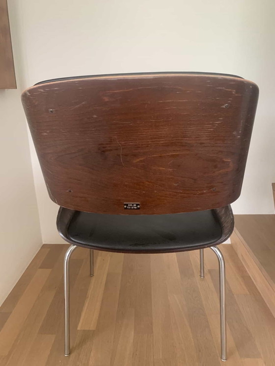 Plywood armchair by Eugen Schmidt for Soloform – Leather, Space Age (photo 2 of 10)