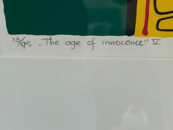 Image 1 of Lote de 2 serigrafías originales de Marianne Naerebout "La edad de la inocencia" V y VI