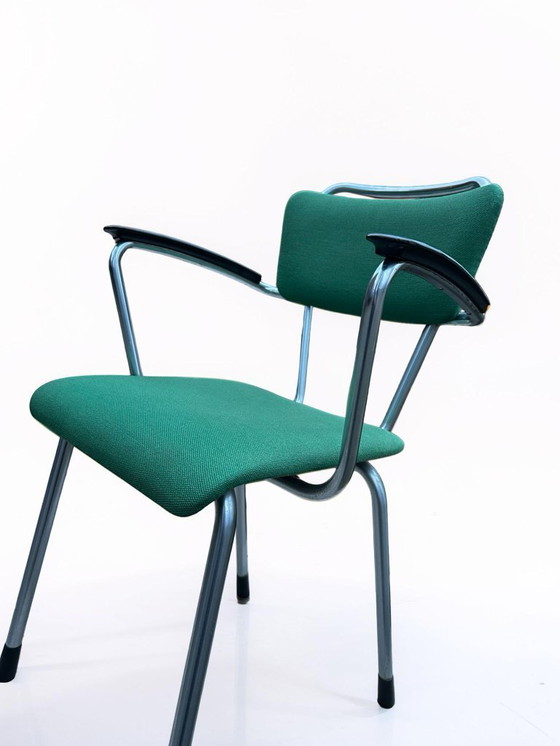 Image 1 of Poltrona vintage Gispen 214 – anni '60 – modernismo olandese / sedia PTT