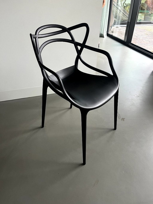 4x Sedia Kartell Masters - Nero