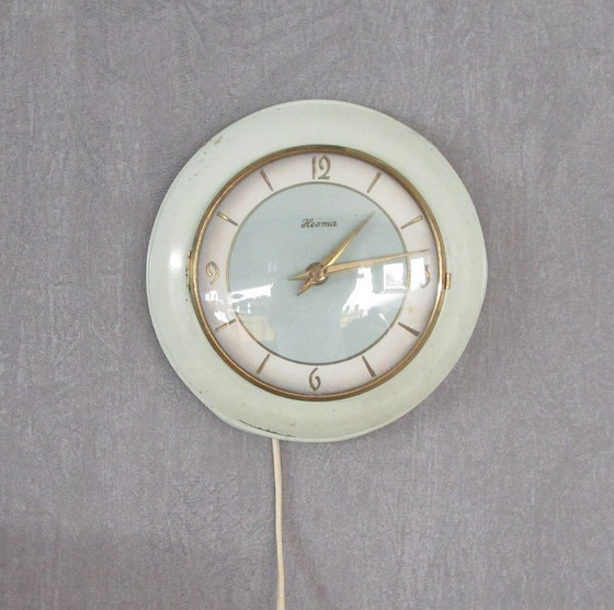 Image 1 of Vintage Working HESMA Wall Clock