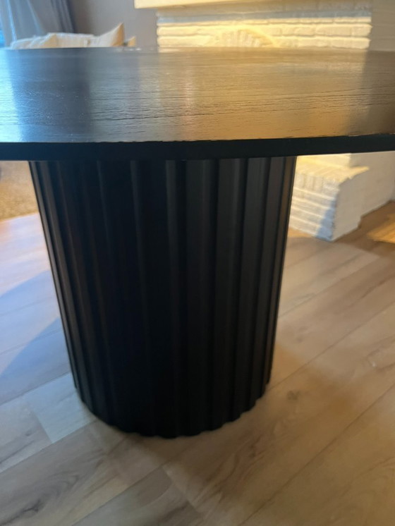Image 1 of HKliving Pillar round dining table Ø140 cm – black – design
