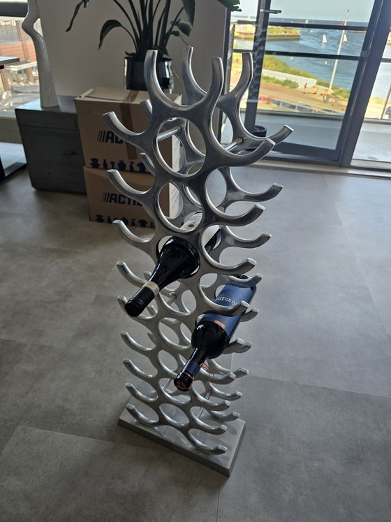 Image 1 of Svenska Living Wijnrek - 27 flessen - staal/chrome 