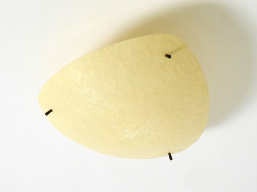 Bellissima e rara lampada da soffitto in fibra di vetro moderna di metà secolo