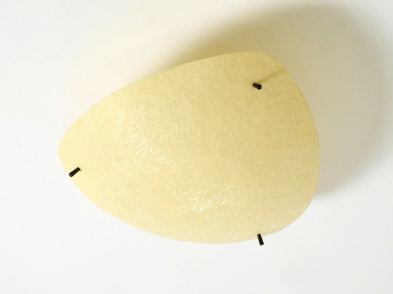 Image 1 of Bellissima e rara lampada da soffitto in fibra di vetro moderna di metà secolo