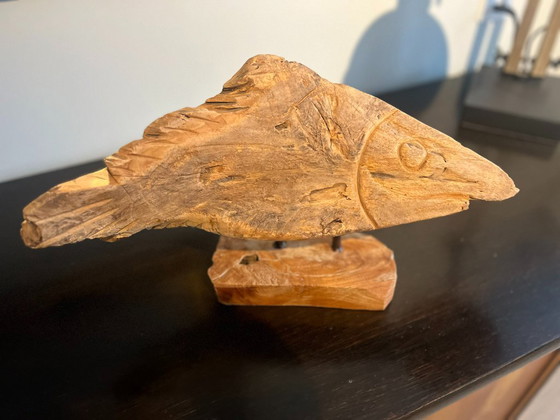Unique driftwood sculpture, object, fish on a stand – Decorative Objects (photo 6 of 8)