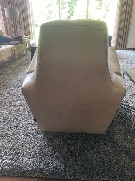 Image 1 of Sedia da uomo in pelle Linteloo con hocker