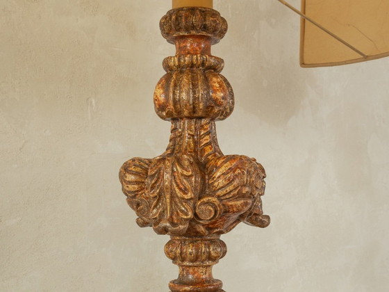 Image 1 of Lámpara barroca de sobremesa, fabricada a mano en 1960