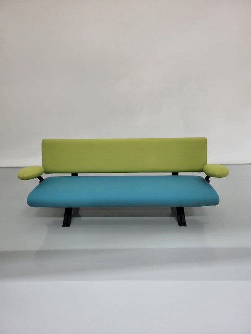 Artifort Orbitbank C341/3, grün/blau