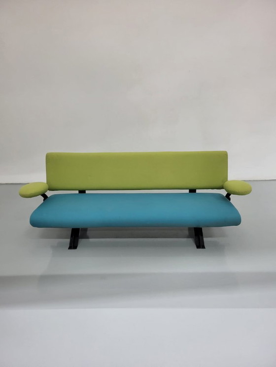 Image 1 of Artifort Orbitbank C341/3, grün/blau