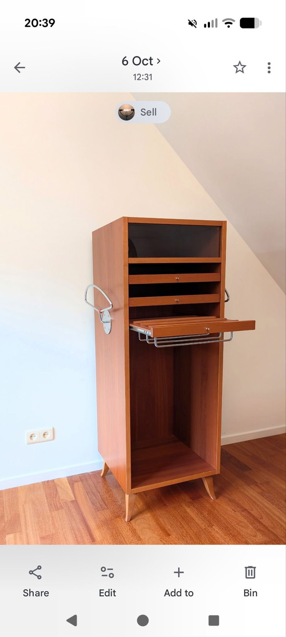 Vintage Calligaris Valet Stand / Herrendiener - Italian Design (1998) – Wardrobes, Wood (photo 2 of 9)