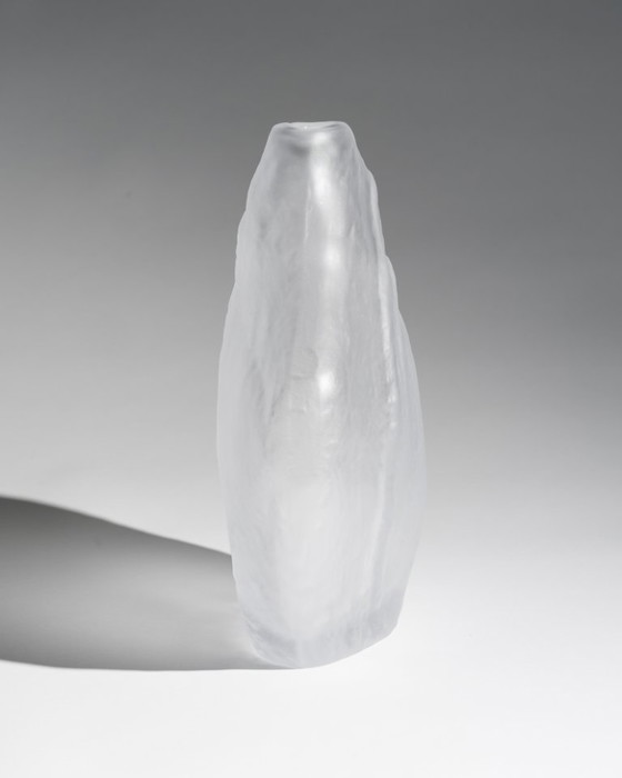 Image 1 of Rare Unique Peill & Putzler Sculptural Satin Glass Vase West Germany 1970s–1980s