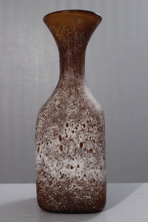Image 1 of Grande vaso in vetro di Murano Scavo, design italiano, anni '80