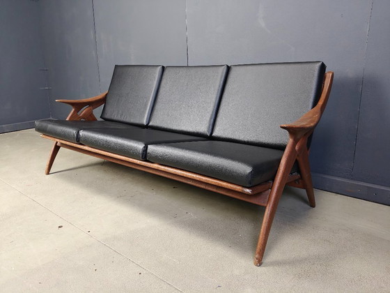 Image 1 of Canapé vintage à trois places 'de knoop' par de ster Gelderland, 1960s
