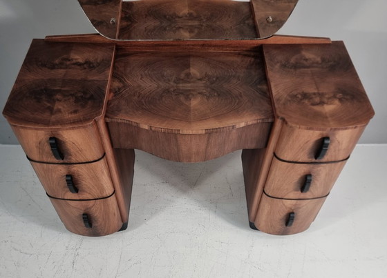 Image 1 of Dressing Table with pouf by Jindrich Halabala for Up Závody, 1940s