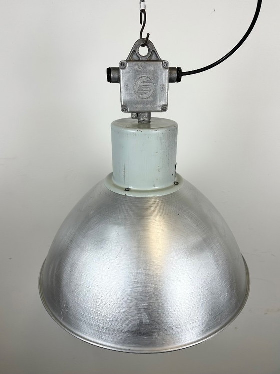 Image 1 of Grande lampada a sospensione industriale in alluminio di Elektrosvit, anni '60