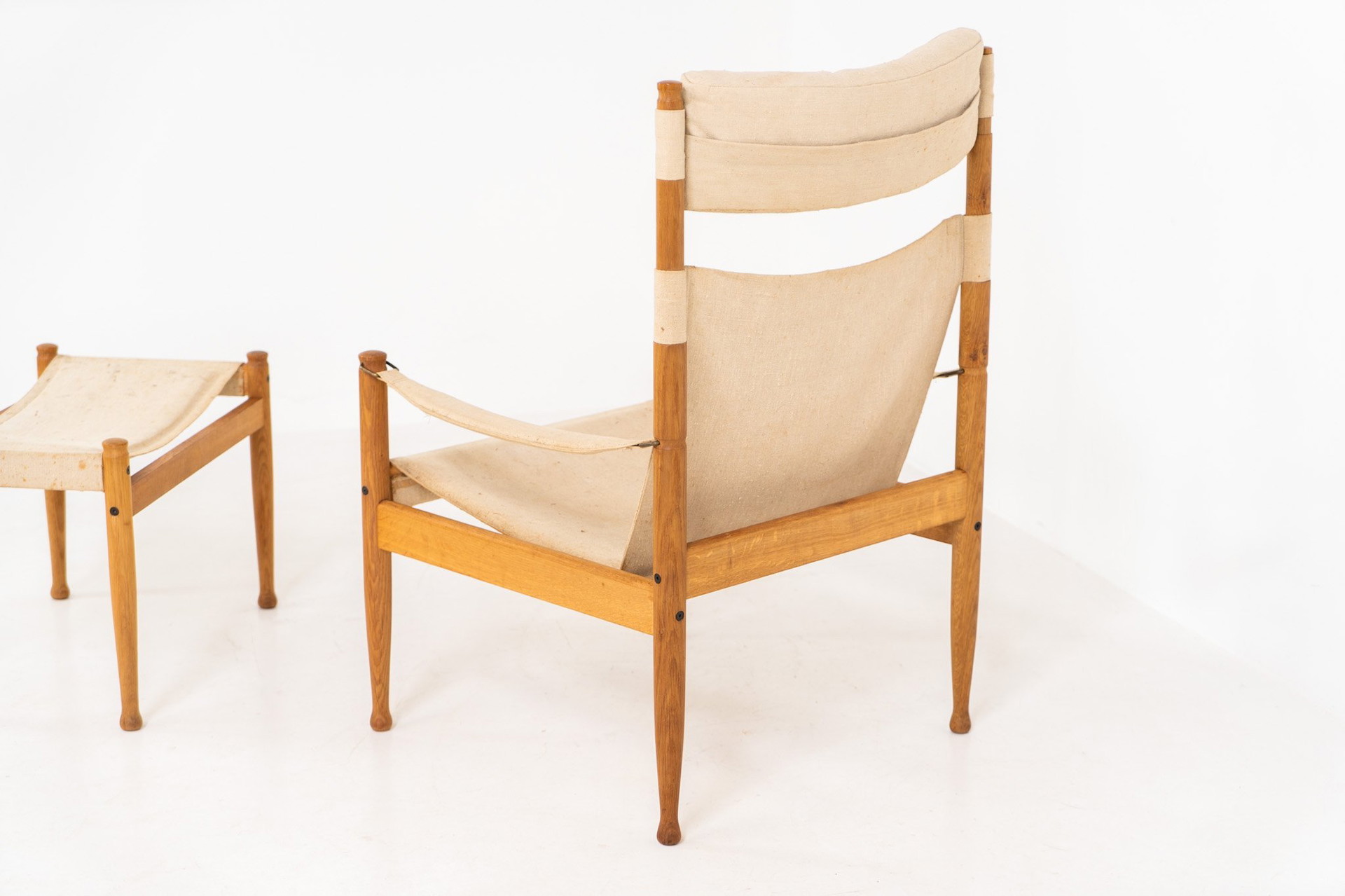 Mid Century Eilersen Chair Erik Worts Safari Chair Set Of Safari